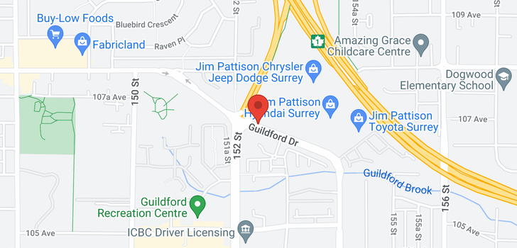 map of 117 10732 GUILDFORD DRIVE